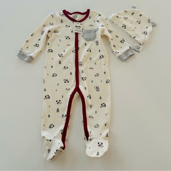 First Impressions 6-9 Months Baby Holiday Christmas Footie Hat Santa Koala NWT - Picture 1 of 8